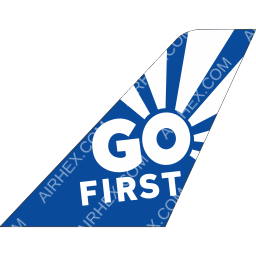 Go First Tailfin logo (dark)