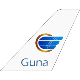 Guna Airlines Tailfin logo (dark)