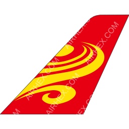 Hainan Airlines Tailfin logo (dark)