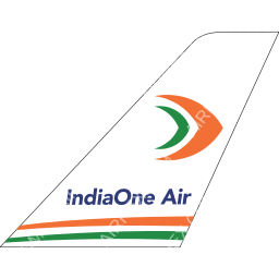 IndiaOne Air Tailfin logo (dark)