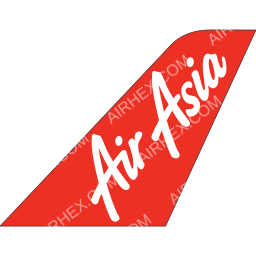 Indonesia AirAsia Tailfin logo (dark)