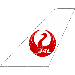 Japan Airlines Tailfin logo (dark)