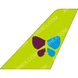 Jin Air Tailfin logo (dark)