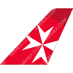 KM Malta Airlines Tailfin logo (dark)