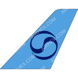 Korean Air Tailfin logo (dark)