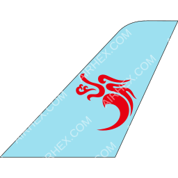 Loong Air Tailfin logo (dark)