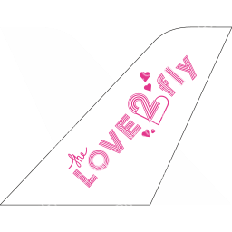 Love2Fly Tailfin logo (dark)