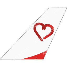 Mavi Gok Airlines Tailfin logo (dark)