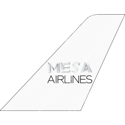 Mesa Airlines Tailfin logo (dark)