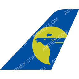 MIAT Mongolian Airlines Tailfin logo (dark)