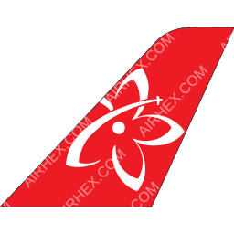 Mokulele Airlines Tailfin logo (dark)