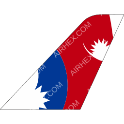 Nepal Airlines Tailfin logo (dark)