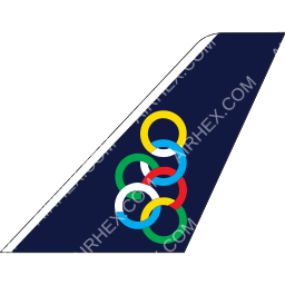 Olympic Air Tailfin logo (dark)