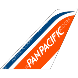 Pan Pacific Airlines Tailfin logo (dark)