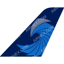 Pascan Aviation Tailfin logo (dark)