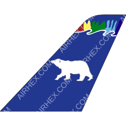 Polar Airlines Tailfin logo (dark)