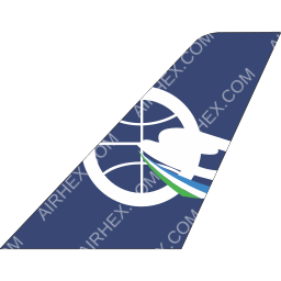 Qanot Sharq Tailfin logo (dark)