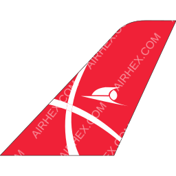 Qeshm Air Tailfin logo (dark)