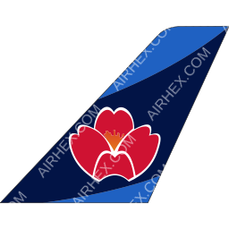 Qingdao Airlines Tailfin logo (dark)