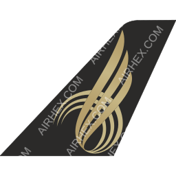 Queen Bilqis Airways Tailfin logo (dark)