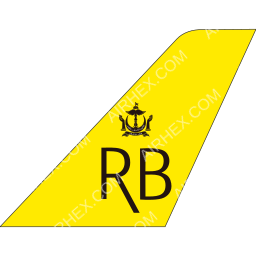 Royal Brunei Airlines Tailfin logo (dark)