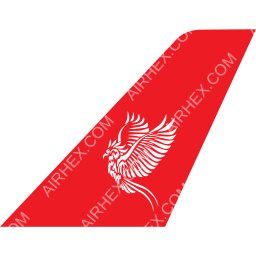 Sepehran Airlines Tailfin logo (dark)