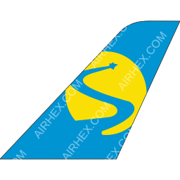 Sharp Airlines Tailfin logo (dark)