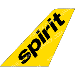 Spirit Airlines Tailfin logo (dark)