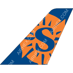 Sun Country Airlines Tailfin logo (dark)