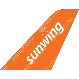 Sunwing Airlines Tailfin logo (dark)