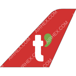 T'way Air Tailfin logo (dark)