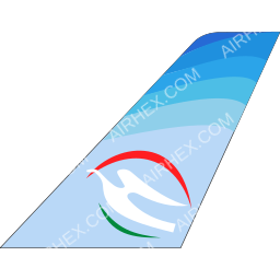 Tajik Air Tailfin logo (dark)