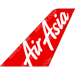 Thai AirAsia Tailfin logo (dark)