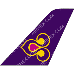 THAI Smile Tailfin logo (dark)