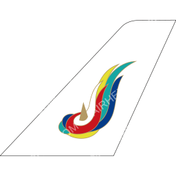 Tian Jiao Airlines Tailfin logo (dark)