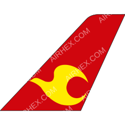 Tianjin Airlines Tailfin logo (dark)