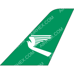 Turkmenistan Airlines Tailfin logo (dark)