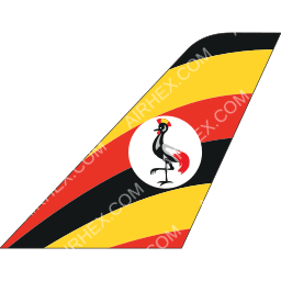 Uganda Airlines Tailfin logo (dark)