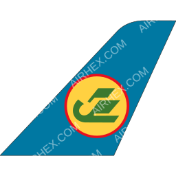 Uzbekistan Airways Tailfin logo (dark)