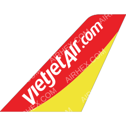 Vietjet Tailfin logo (dark)
