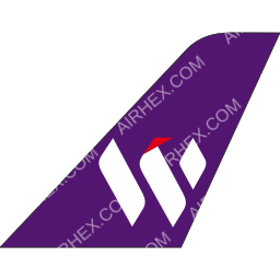 West Air Tailfin logo (dark)