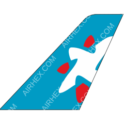 Windrose Airlines Tailfin logo (dark)