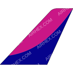 Wizz Air Abu Dhabi Tailfin logo (dark)
