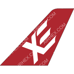 Xejet Tailfin logo (dark)
