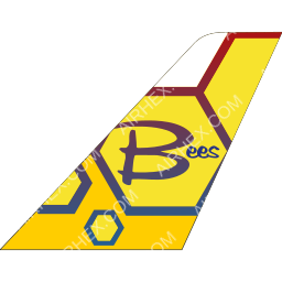Bees Airlines (Romania) tail logo dark