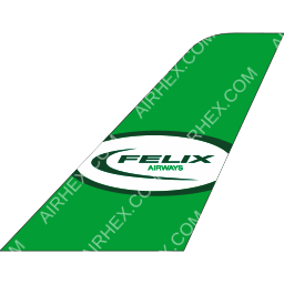 Felix Airways tail logo dark