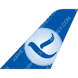 Freebird Airlines tail logo dark