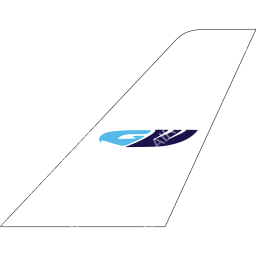 Georgian Wings tail logo dark