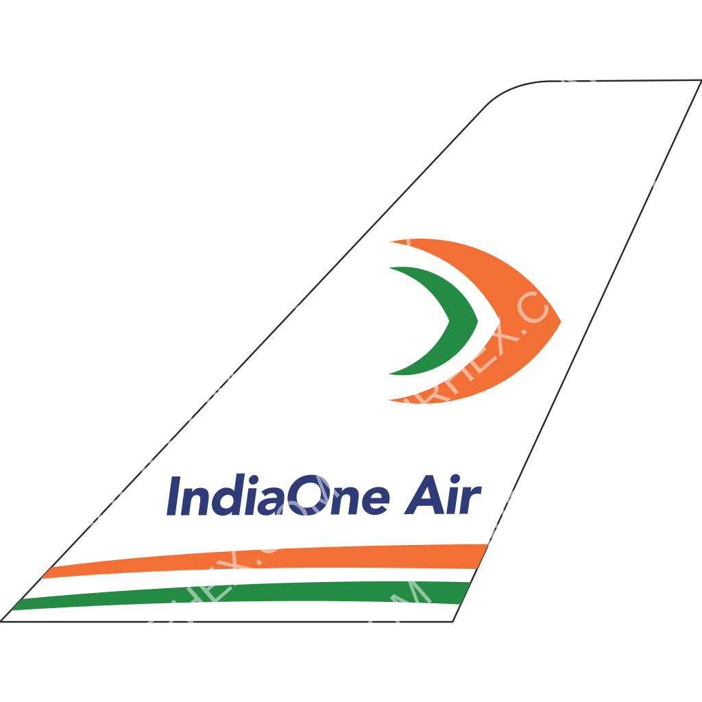 IndiaOne Air logo (updated 2023) - Airhex