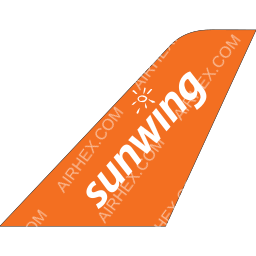 Sunwing Airlines tail logo dark